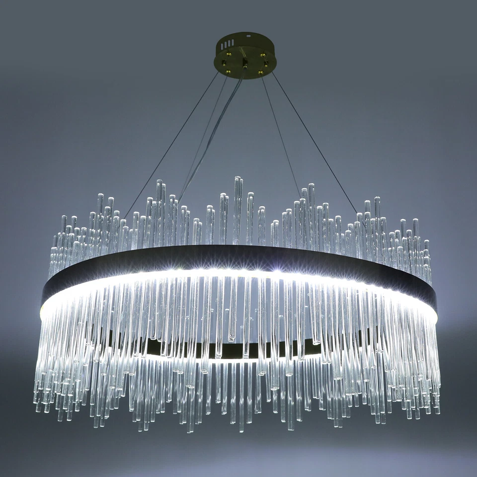 Gold Crystal Chandelier Modern Chandelier LED Crystal Chandelier Light Fixture - Image 4 of 4