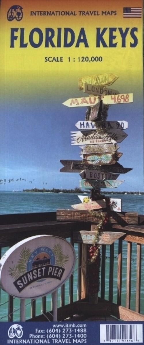 Thumbnail - Florida Keys Itm Map (land-)karte Englisch 2021 Itm International