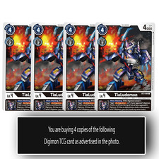 TiaLudomon - BT3-064 C - Common Digimon TCG Card Playset Black