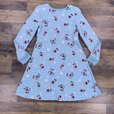 Disney Dress Girls 12 Blue Jumping Beans Minnie Mouse Winter Snow Knee  Length | eBay