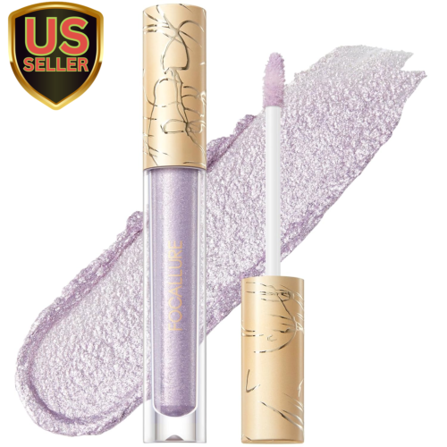 Metallic Liquid Lipstick,Non Stick Cup Lip Gloss,High Impact Lip Color with T...