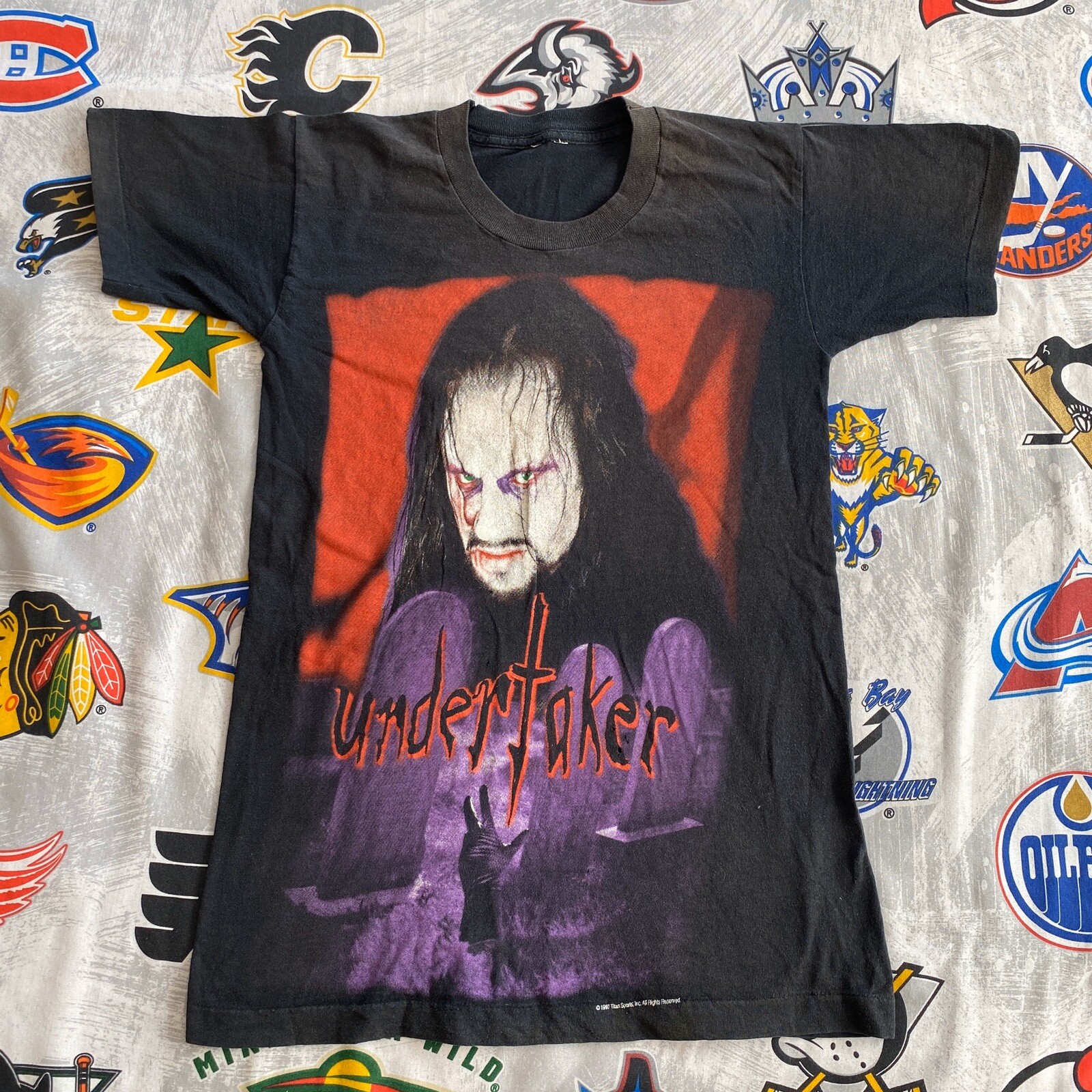 ALTRA T shirt Undertaker "See You on the Other Side" WWF WWE 1997 uomo piccola vintage