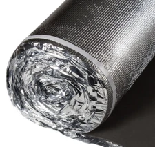 Vapor Barrier Flooring Underlayment 3in1 w/tape attached STC 66db 2mm 100sf