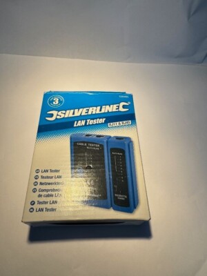 Silverline 539465 LAN Tester RJ11 und RJ45 Kabeltester