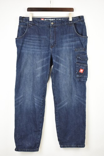 Work Cargo Pockets Fade Effect Zip Fly 