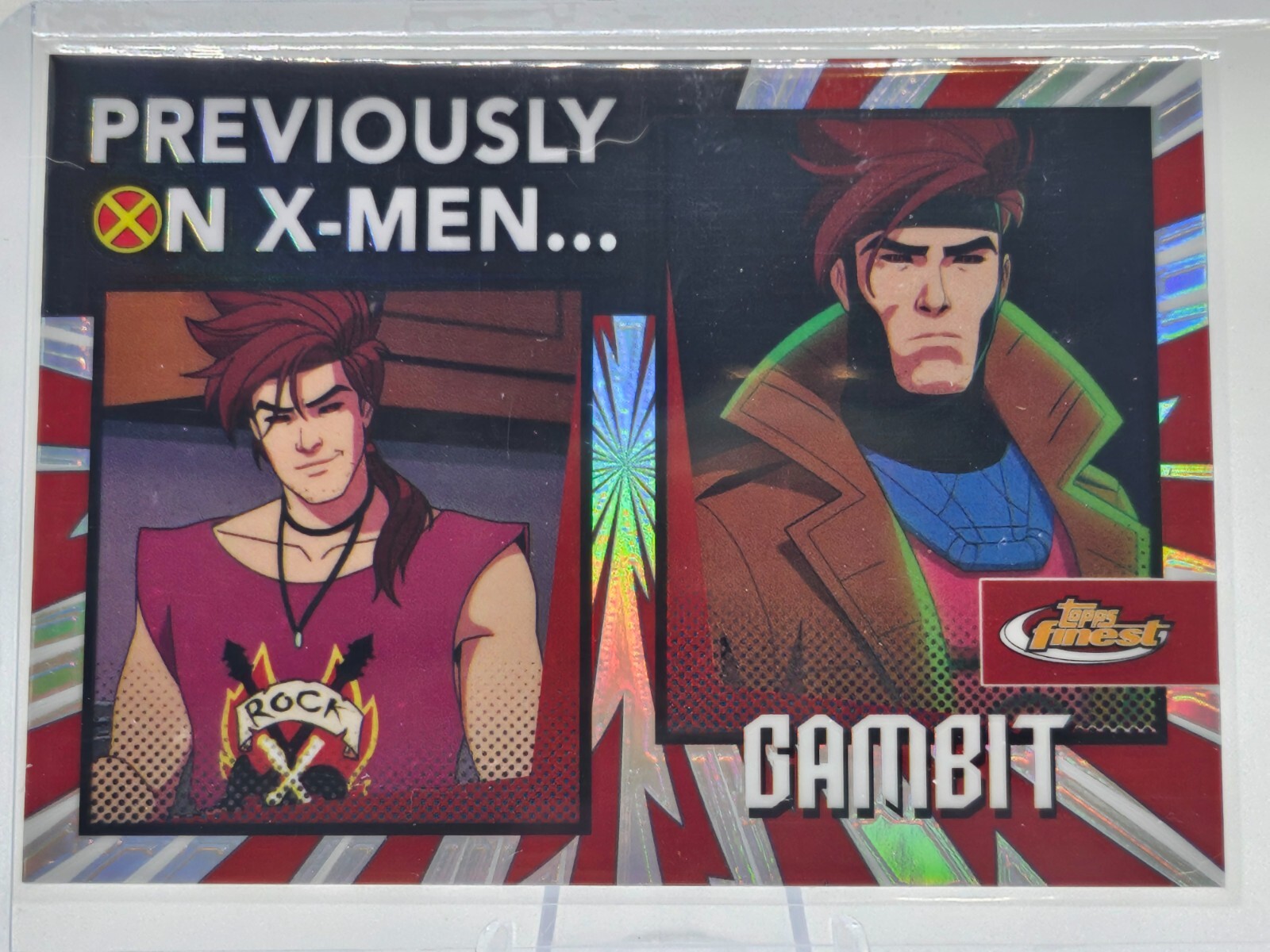 2025 Topps Finest Marvel X-Men '97. Gambit - Previously on X-Men  #PO-25