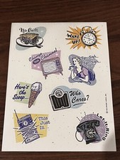 Vintage Stickers Sticker Autocollectants by Hallmark 8 Sheets Per Acid Free