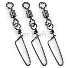30/60/120X Fishing Rolling Swivels with Coastlock Snaps 18-198Lb Stainless Steel
