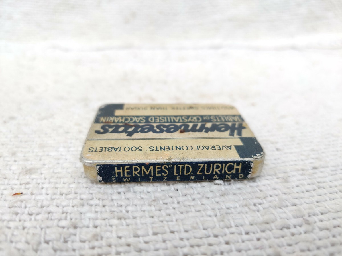 1940s Vintage Hermes Ltd Hermesetas Zurich Advertising Metal 1940s Vintage Hermes Ltd Hermesetas Zurich Advertising Metal