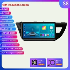 10.3'' For Toyota Corolla 2014-2016 8+128GB Carplay Android Car Stereo GPS Radio