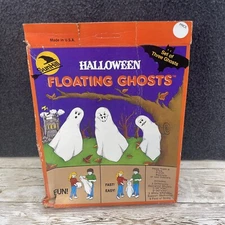 Brand New Sealed Vintage 1989 SunHill Halloween Floating Ghosts Set Of 3 Decor