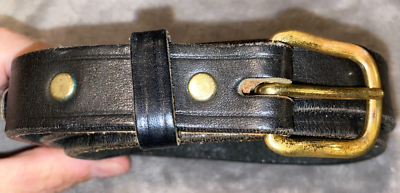 Versace Belt Medusa Womens Hand Made Mexican Black Leather Belt Size 10 main image 0