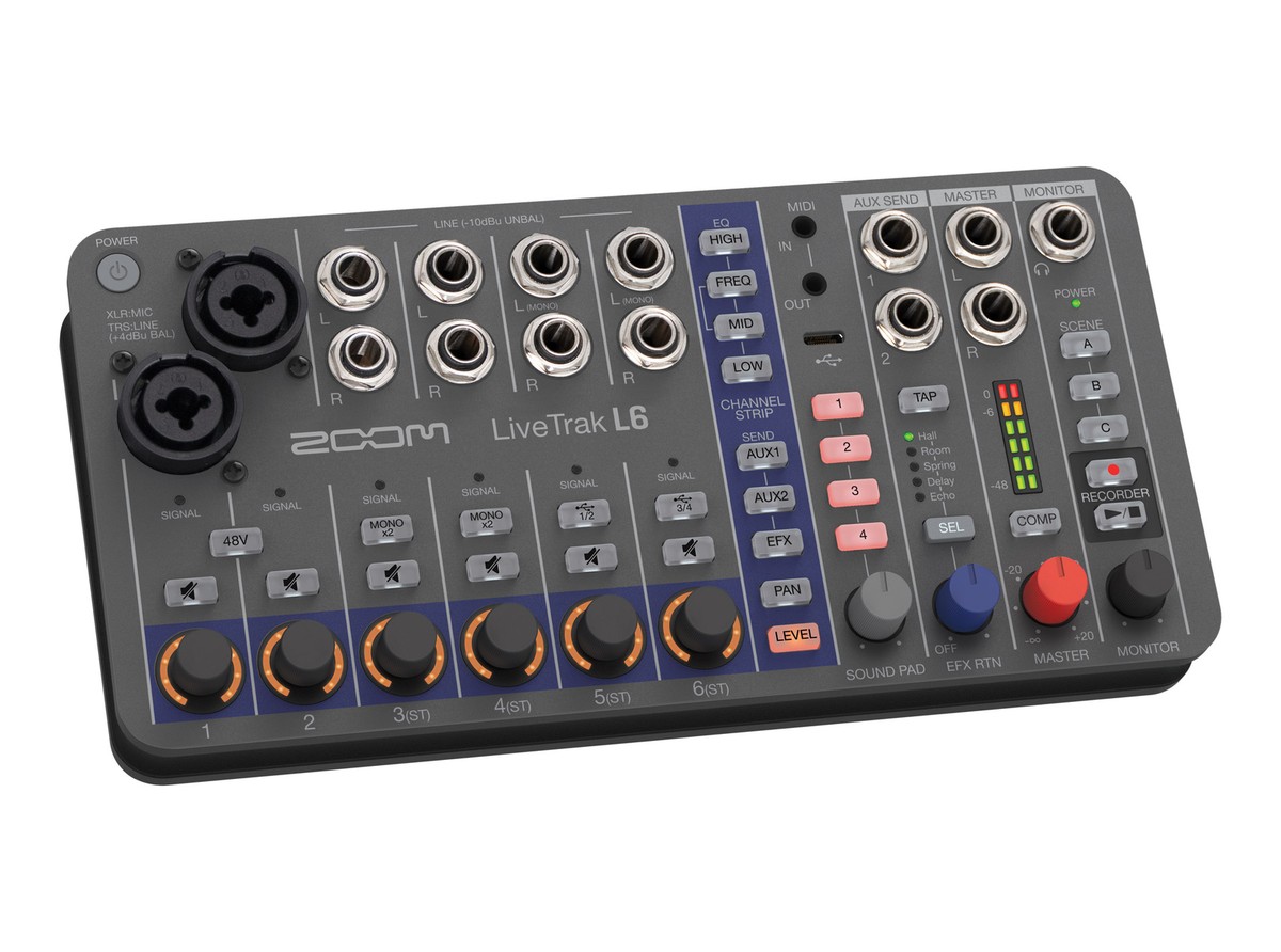 Zoom LiveTrak L6 Portable Mixer + Recorder PRO AUDIO - NEW