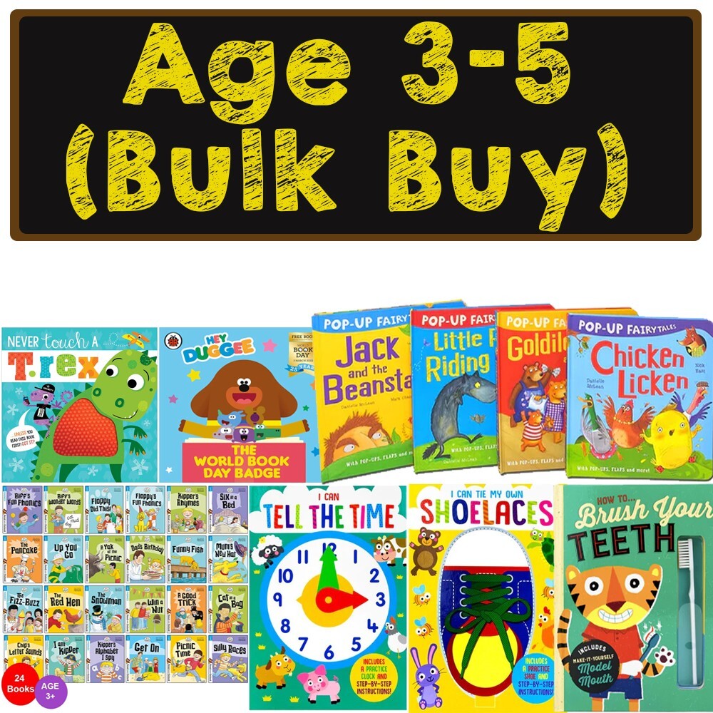 (Age 3-5 Book Bundle Bulk Buy) Pop-Up, Great Christmas Deal Contains Childrens