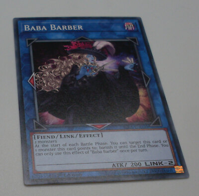Yu-Gi-Oh Karte - Baba Barber - Fiend / Link / Effect - blau - Yugioh Neu