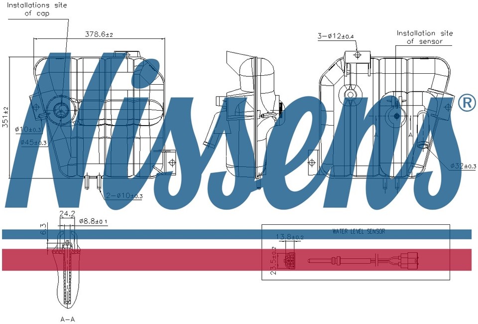 Nissens Coolant Expansion Tank 996084 for VOLVO FL SERIES (2000) FL 180