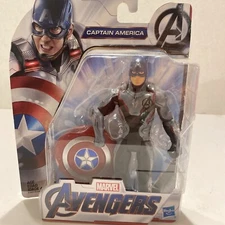 AVENGERS ENDGAME MCU CAPTAIN AMERICA 6in Action Figure w/ Shield IN STOCK GC