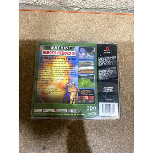Army Men: Sarge's Heroes 2 (Sony PlayStation) 3DO Multiplayer Video Game Disc - Picture 2 of 9