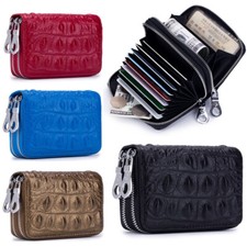 Women Men Leather Wallet Credit Card Holder RFID Blocking Pocket Purse US FAST