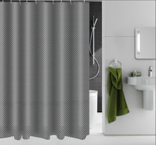 Waterproof Polyester Fabric Bathroom Shower Curtain 3D Panel Print With 12 Hooks