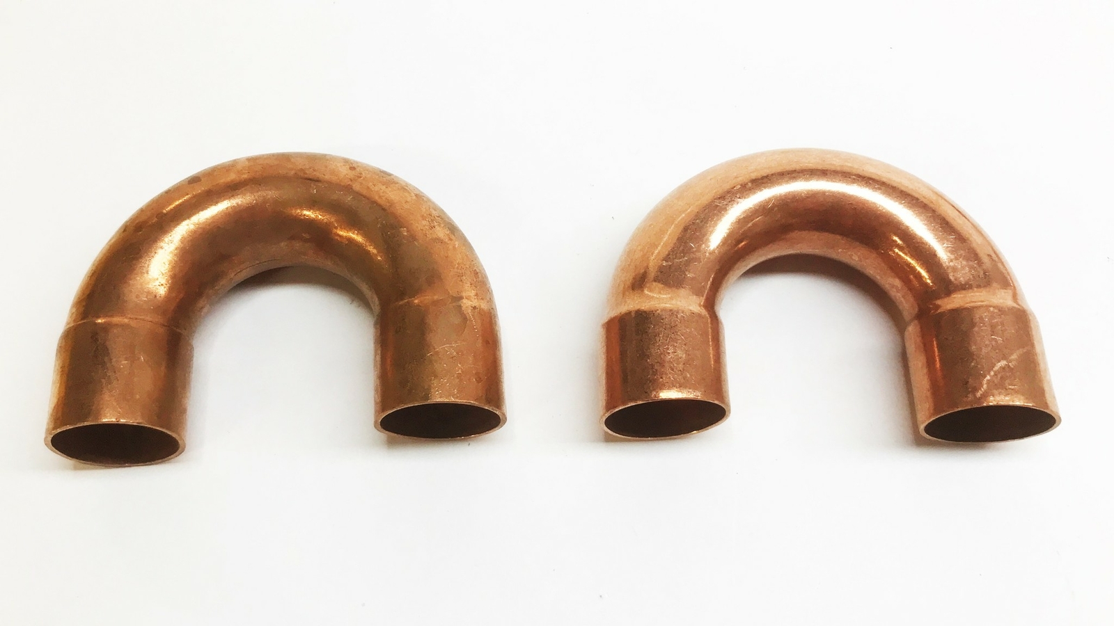 Unbranded 1" Copper 180 Degree Coupling [Lot of 2] NOS