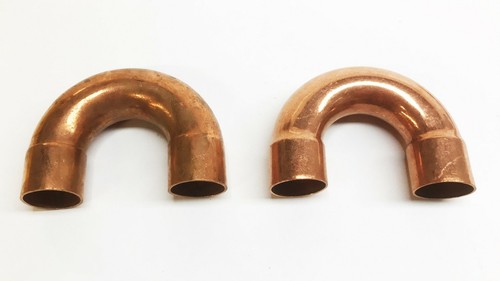 Unbranded 1" Copper 180 Degree Coupling [Lot of 2] NOS