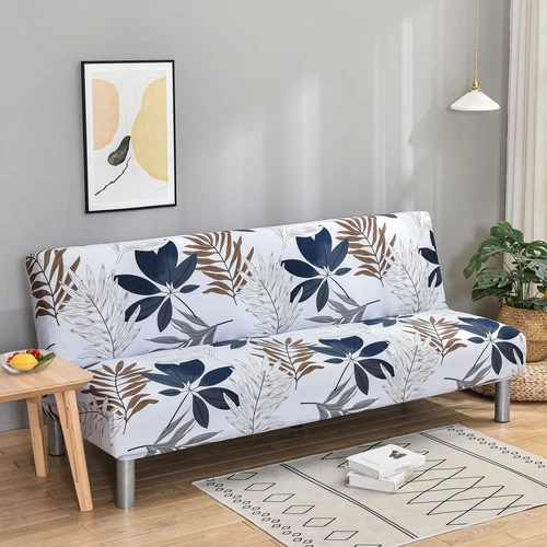 Printed Futon Covers Stretch Sofa Bed Slipcover Anti Slip Elastic Couch Cover - Picture 41 of 90
