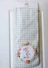 Gorgeous Floral Rabbit Table Runner Threshold 13 x 72 Easter, Spring
