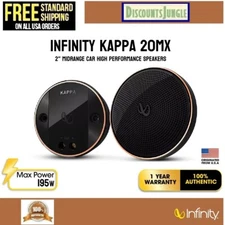 Infinity KAPPA 20MX 130W RMS 2" KAPPA Series Midrange Component Car Speakers