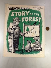 1957 Smokey Bear&rsquo;s Story Of The Forest - Child&rsquo;s Activity Workbook