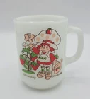 Strawberry Shortcake Coffee Cup Mug Anchor Hocking White Milk Glass Vintage 1981
