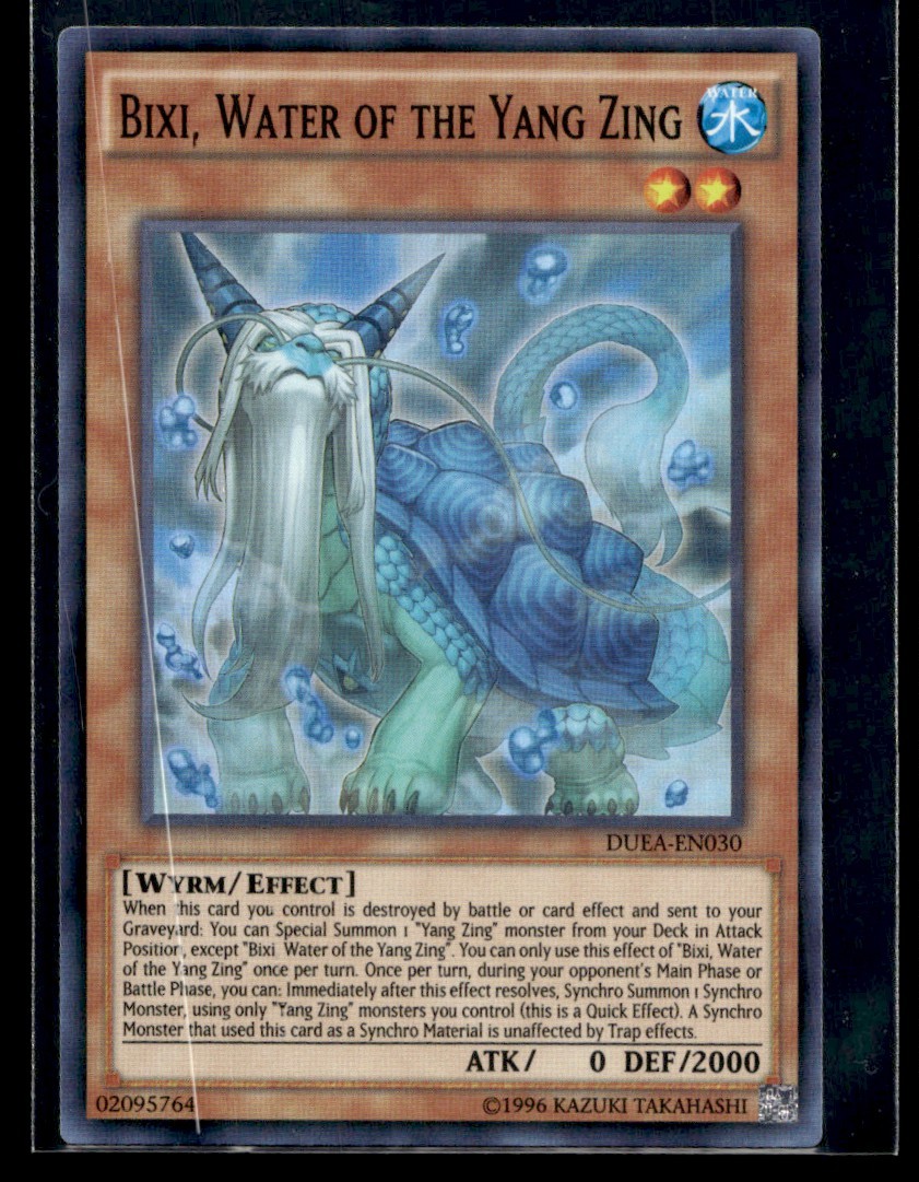 Bixi, Water of the Yang Zing - DUEA-EN030 - YuGiOh 