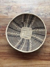 Vintage African Tonga Winnowing Basket woven