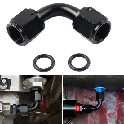 6AN Buchse auf Buchse 90 Grad Schwenkkupplung Union Fitting Adapter Stecker