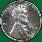 1943 Lincoln Wheat Steel Cent Gem Brilliant Uncirculated Gem BU Coin #42492