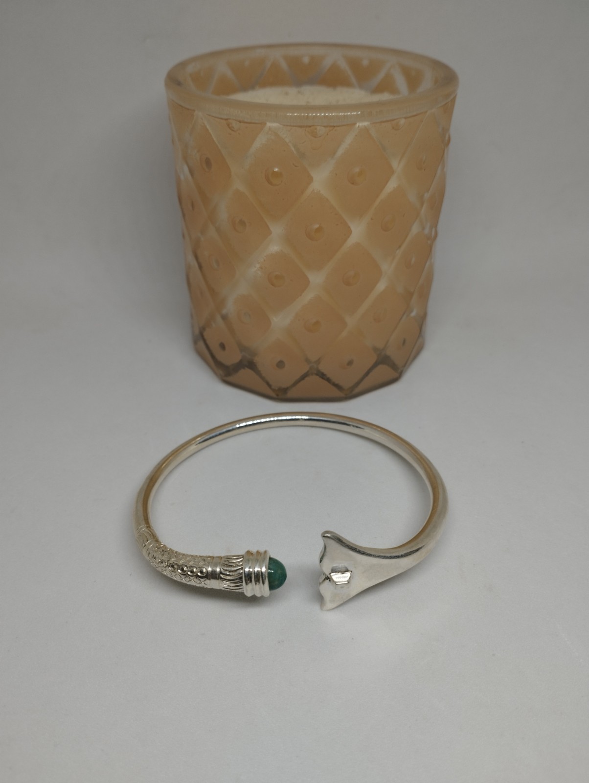 Jonc femme Zagnahary Be avec amazonite véritable Ref25 SoaVani & Co