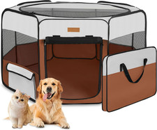 XL Portable Dog Playpen - Foldable Pet Tent for Indoor/Outdoor Use