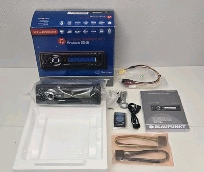 Blaupunkt Brisbane SD48 Car Stereo Radio Mechless SD MMC MP3 USB AUX Single DIN 