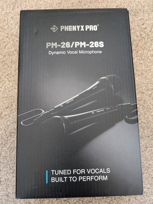 Phenyx Pro PM-26S Superniere Dynamisches Gesangsmikrofon - Komplettset, Originalverpackt