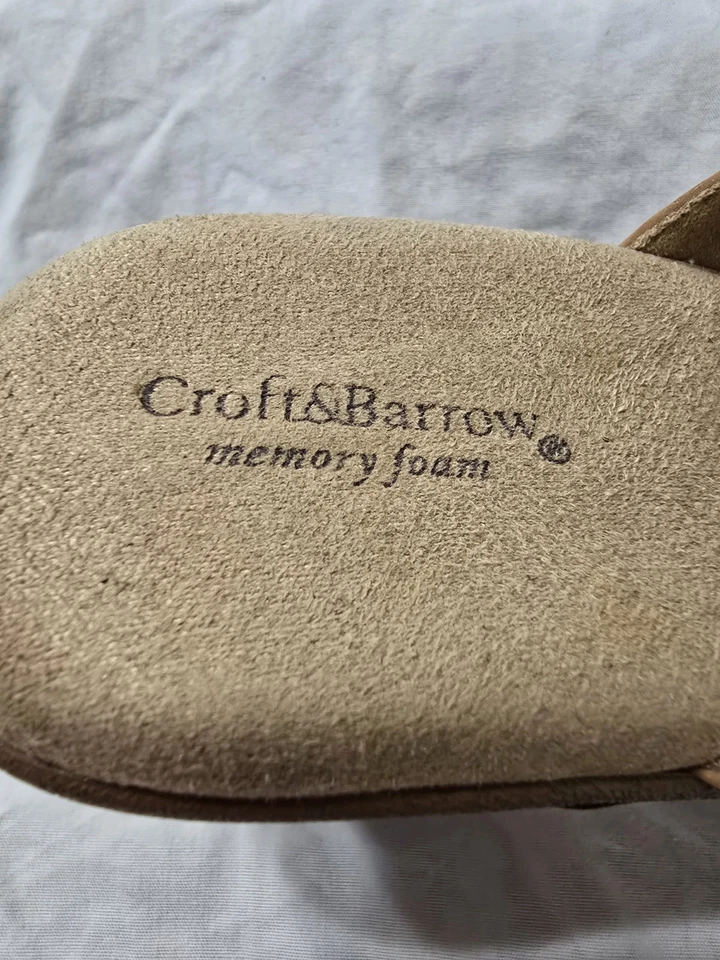 Croft&Barrow 女式 8 码棕色凉鞋带记忆泡沫。 — 第 4/4 张图片