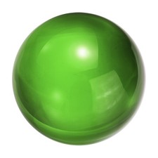 40mm/1.6" Crystal Sphere Ball Glass Solid Ball for Decoration, Green