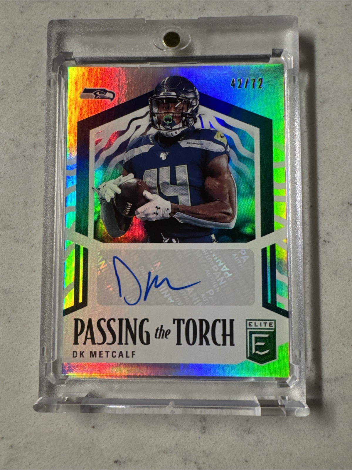 2020 DK Metcalf Auto /72 PASSING the TORCH