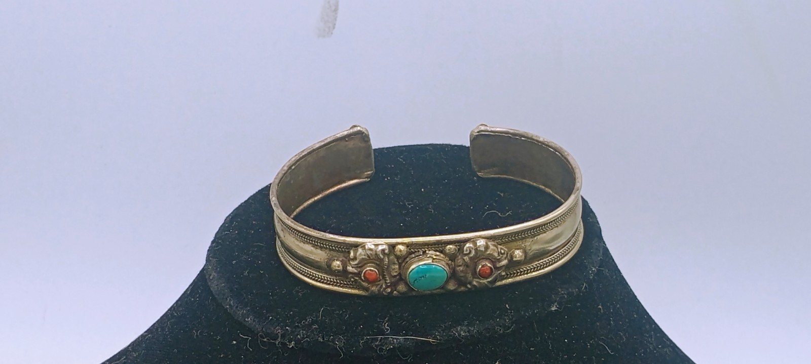 2 Cuff Bracelets Non Silver Adjustable One SW Ind… - image 2