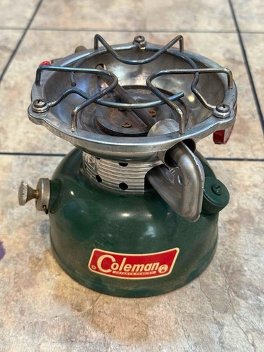 Vintage Coleman 502 Sportster Camping Stove 07 1967 w/ paperwork USA Made