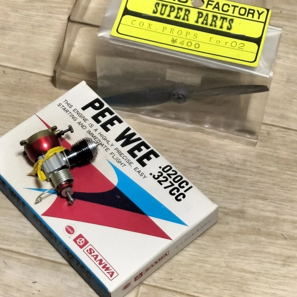SANWA COX PEE WEE 0.327cc 2-stroke glow engine for model airplanes New f/s - image 4 of 4