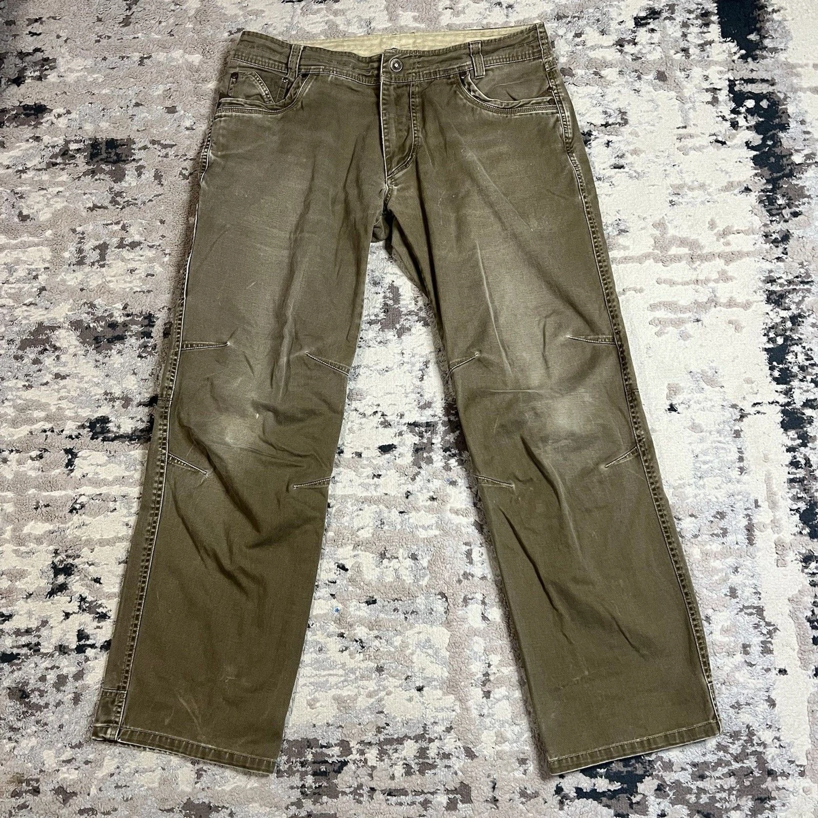 Kuhl Easy Rydr Pants Canvas Workwear Hiking Vintage Patina Dye Mens 36x32(31)
Opens in a new window