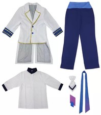 Ensemble Stars! Common Costume Jacket Pants Set White Blue M Size Cosplay