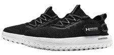 New Men's Under Armour Fat Tire Venture Charged Shoes Size 9 Black/White