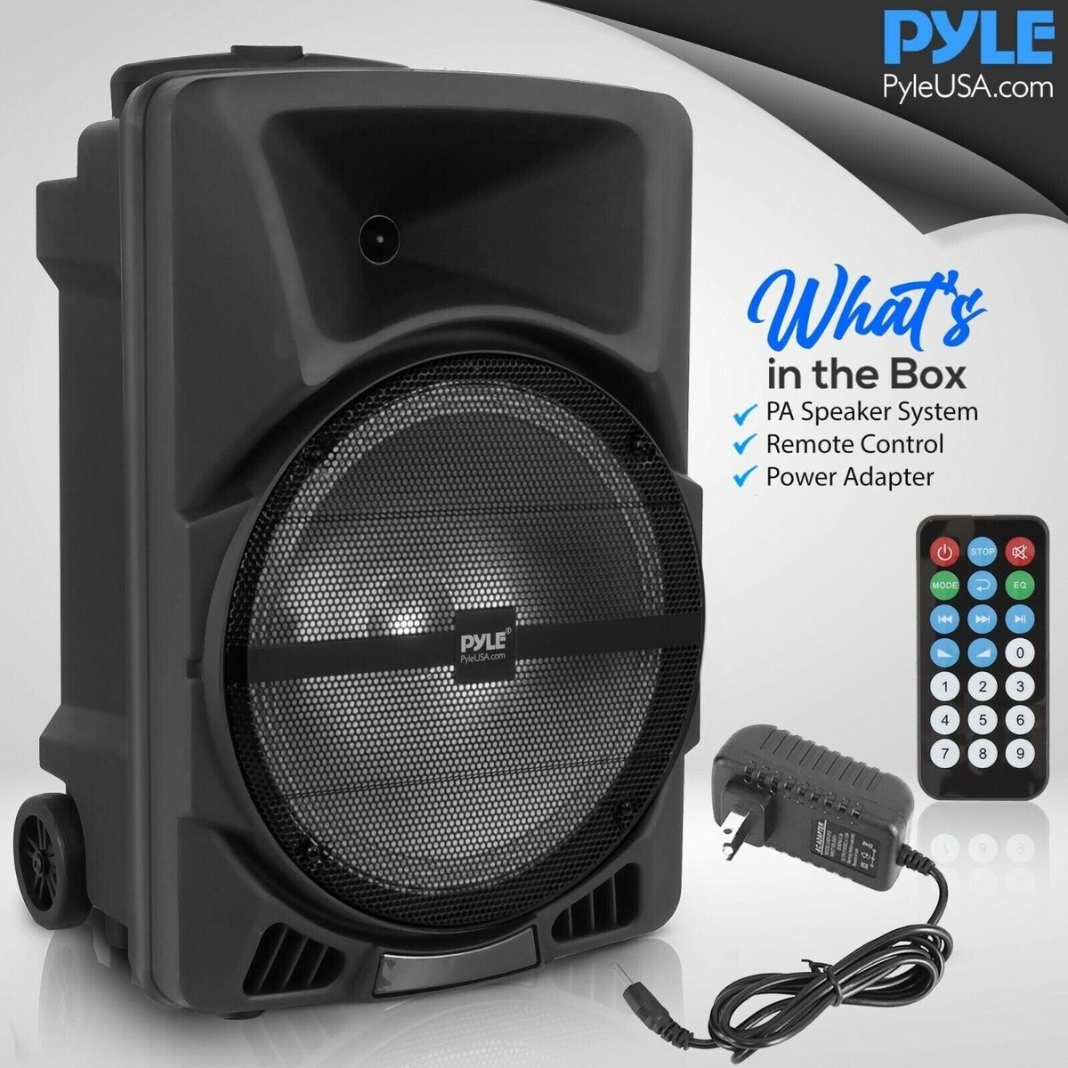 Pyle Bluetooth 800W Loudspeaker with Rechargeable Battery - Black