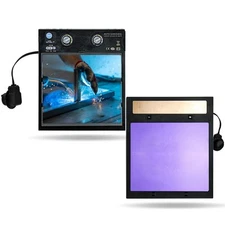 TRQWH True Color Auto Darkening Welding Lens, 4 Arc Sensor, 4.49 x 5.24 in